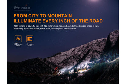 Fenix BC26R LED Bike Light — 1600 Lumens, IP68, 65-Hour Runtime