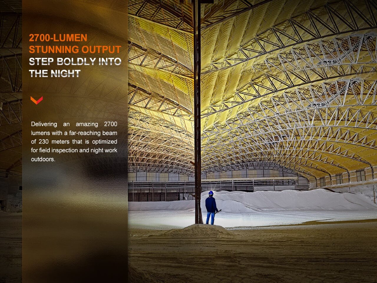 Linterna frontal LED industrial recargable Fenix HM71R