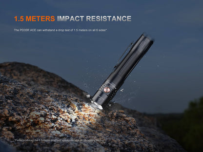 Fenix PD35R ACE Multi-Mode Tactical Flashlight — 2000 Lumens, 1000+ ft Beam