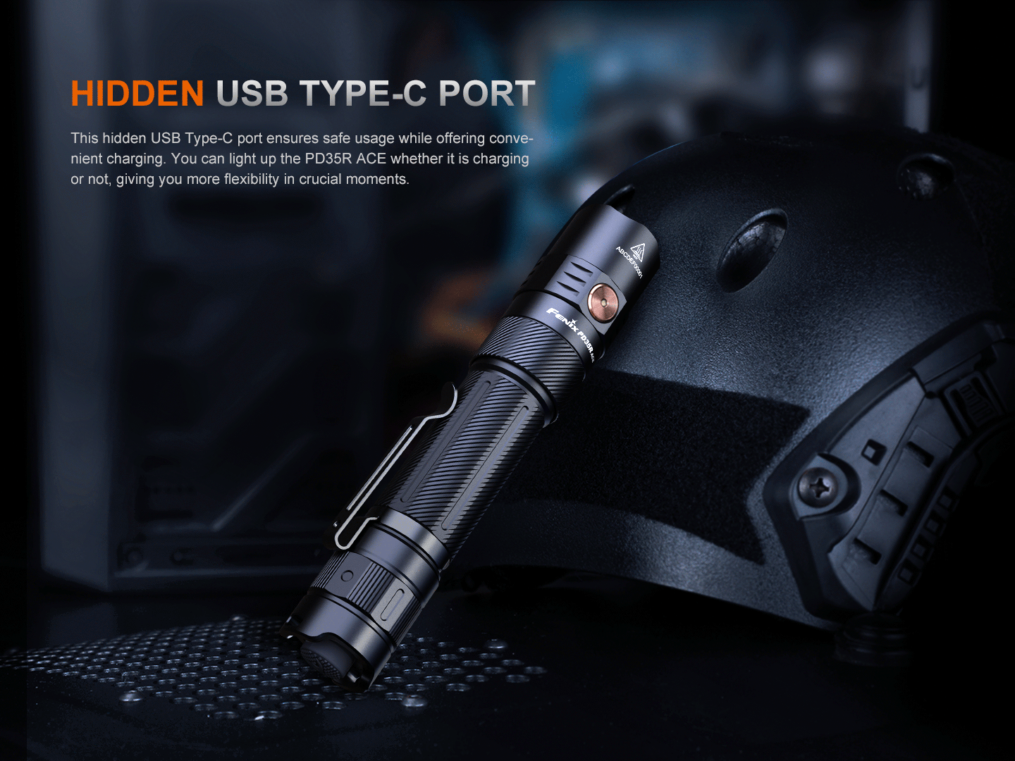 Fenix PD35R ACE Multi-Mode Tactical Flashlight — 2000 Lumens, 1000+ ft Beam