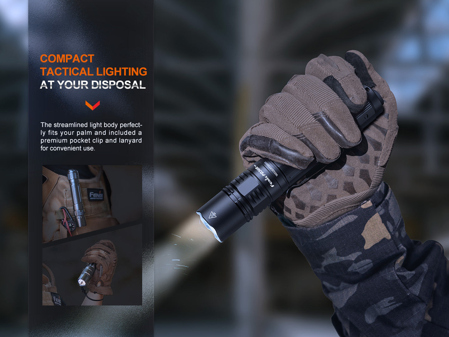 Linterna Táctica Recargable Fenix PD36R Pro — 2800 Lúmenes, Haz de 380 Metros