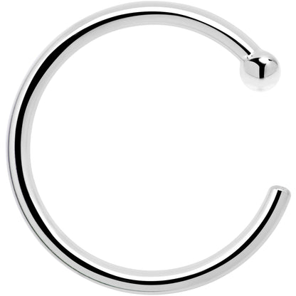 Real Platinum Nose Hoop - Hypoallergenic & Luxurious