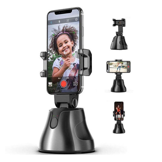 360° AI Smart Phone Gimbal — Auto Face & Object Tracking, Hands-Free