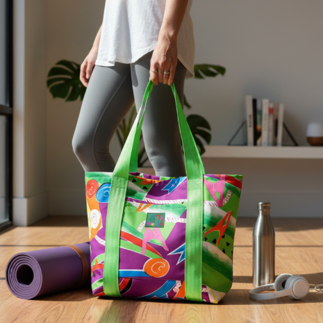 Jams World Lined Tote Bag - Hanger Swirl