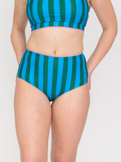 Juniper Stripe High-Waist Bottom