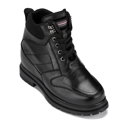 CALDEN Black 5.2" Taller Men's Elevator Boots K881805