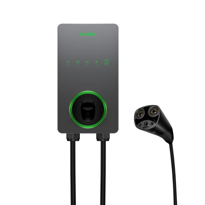 Cargador doméstico Autel AC Lite para vehículos eléctricos — 50 A, 12 kW, Wi-Fi, Bluetooth, cable de 7,6 m