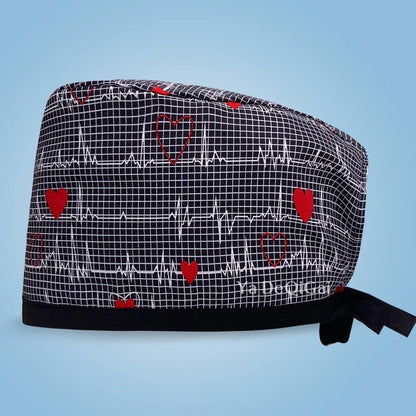Cartoon Print Medical Scrub Cap