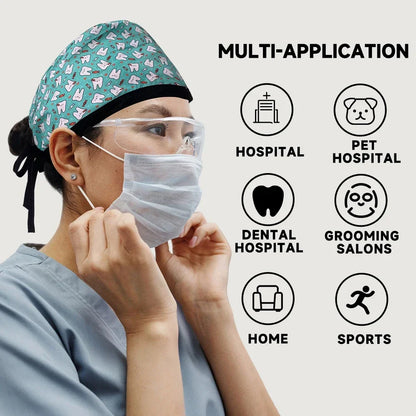 Cartoon Print Medical Scrub Cap