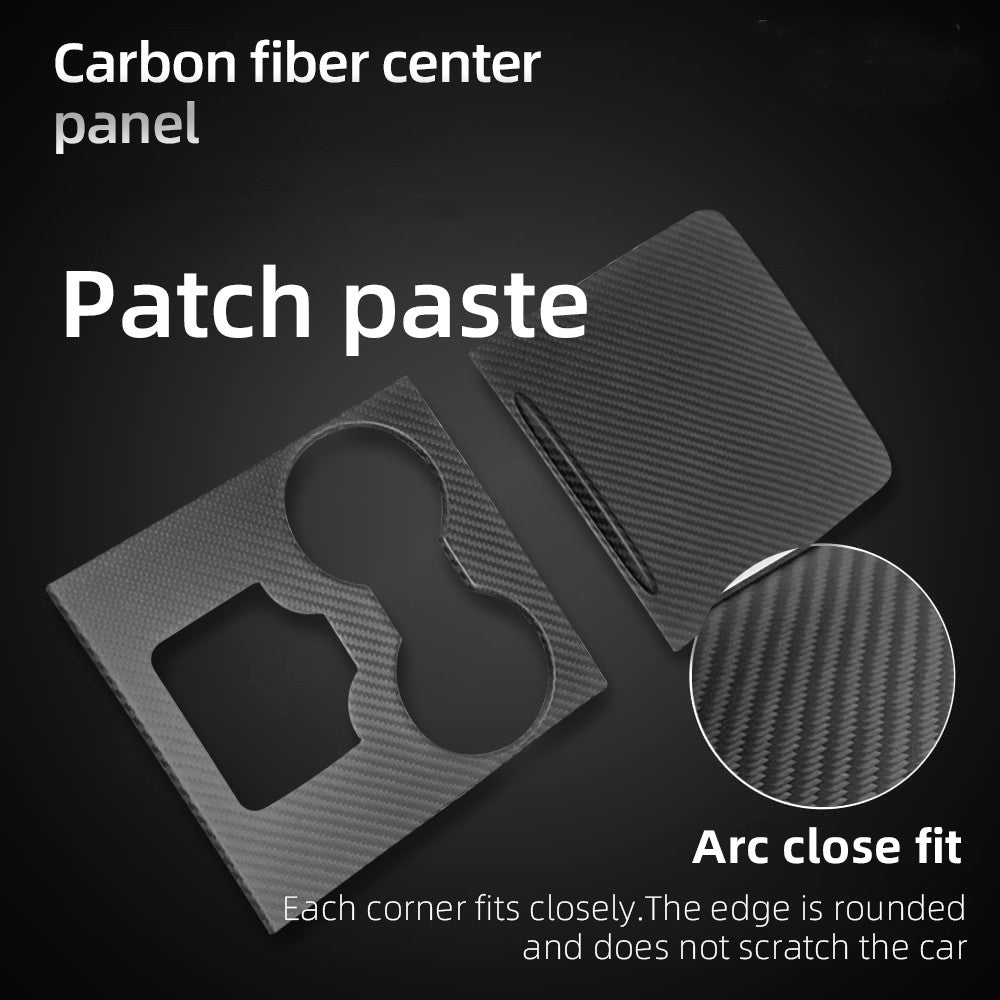 Tesla Model 3 / Y Center Console Wrap Cover  (Gen. 1 & 2 & 3) - Carbon Fiber Interior Mods