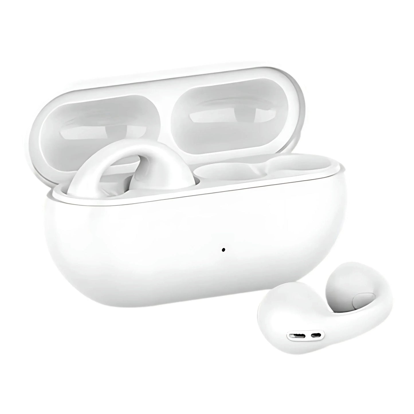 Wireless Earclip Earphones — Bluetooth 5.3, Open-Ear, 6H Battery