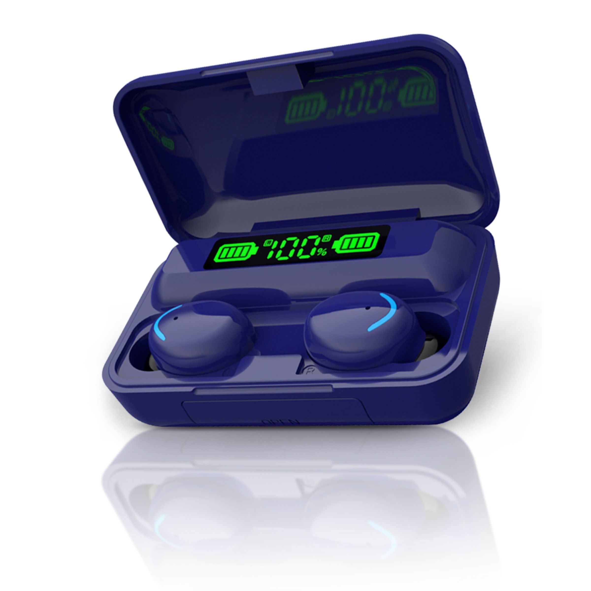 Auriculares inalámbricos deportivos — IPX7, estuche con batería de 1500 mAh, control táctil