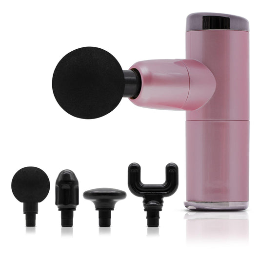 Portable Deep Tissue Massage Gun — Quiet, 8-Hour Battery, 4 Heads