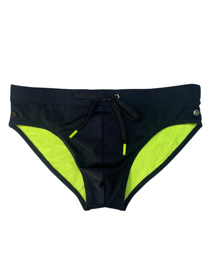 Modern Classic Swim Brief- JET BLACK