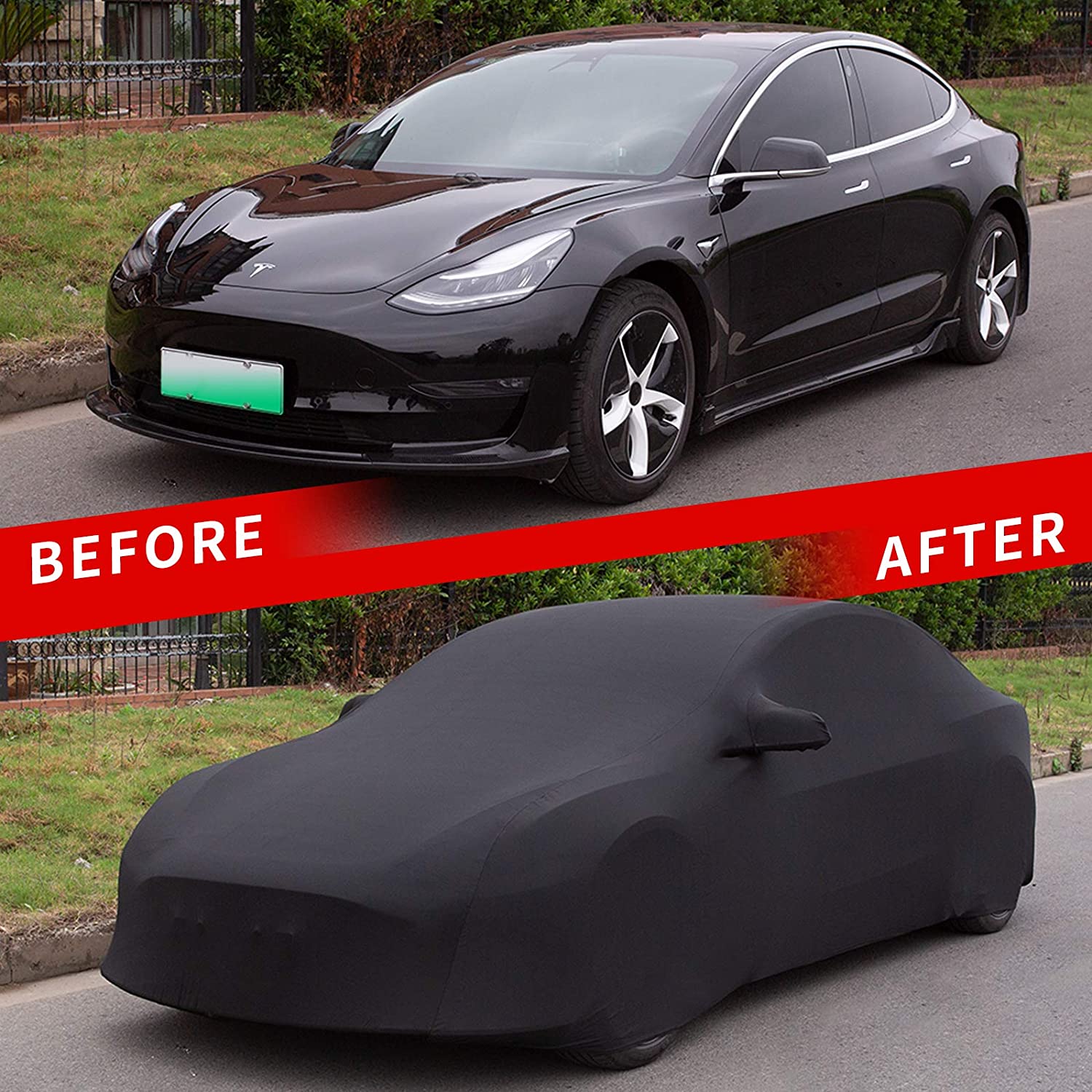 Ultralight Car Cover for Model 3/Y/X/S | Indoor & Outdoor | UV Protection | Stretchable