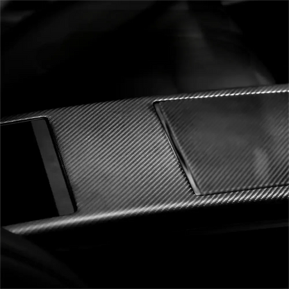 Carbon fiber Center console trim panel for Model S/X 2022+