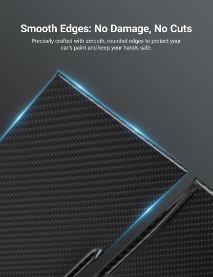 Dry Carbon Fiber Center Console Cover For Model Y Juniper / Model 3 Highland