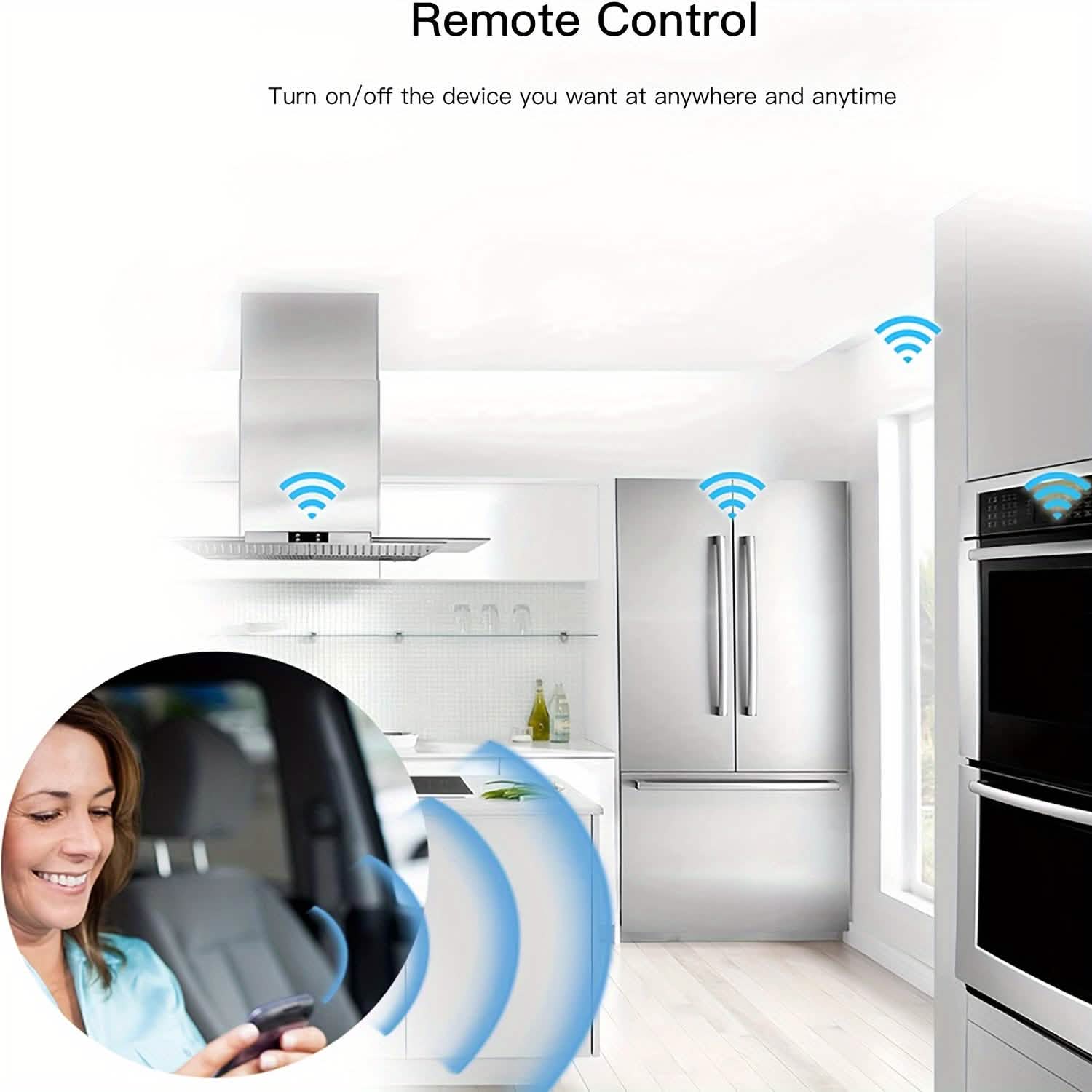 Smart WiFi Plug Outlet Adapter, Works with Alexa & Google, Timer, Voice Control, 2.4GHz Network Home Automation