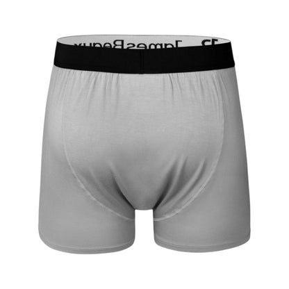Men's Heather Gray 95% Viscose from Bamboo Boxer Shorts