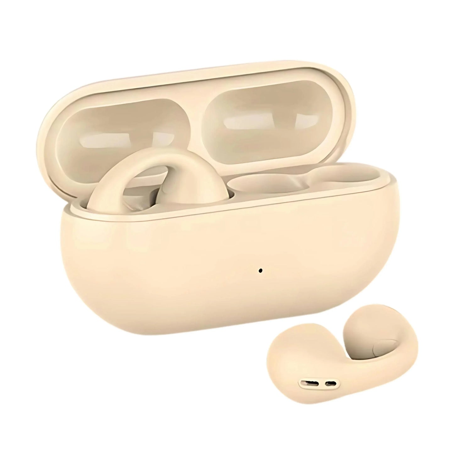 Wireless Earclip Earphones — Bluetooth 5.3, Open-Ear, 6H Battery