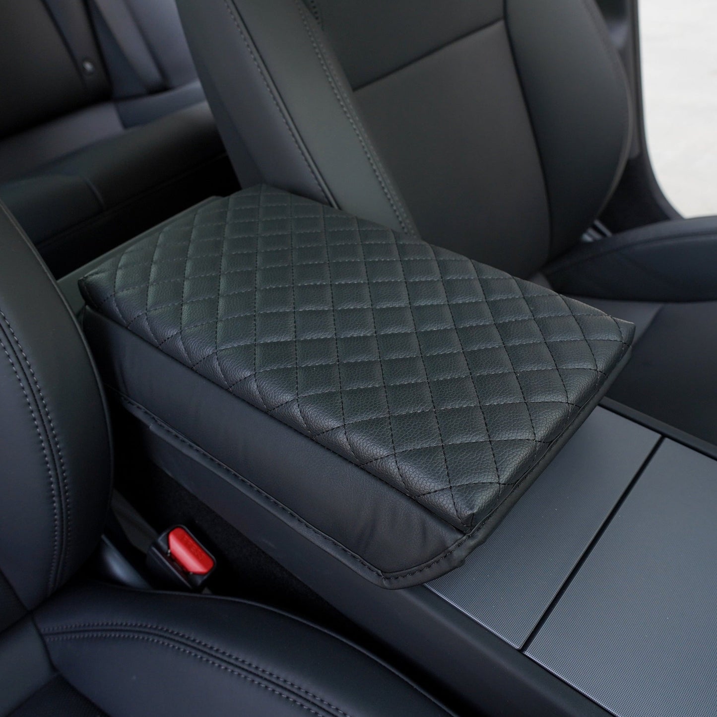 Leather Armrest Cover for Tesla Model 3 Highland / Model Y Juniper