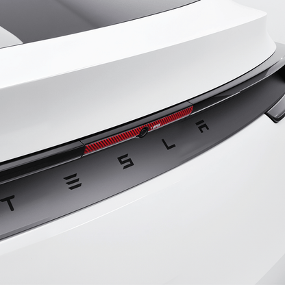 Model Y Juniper Rear Trunk Button Sticker | Flexible Urethane Carbon Fiber