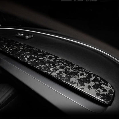 Real Dry Carbon Fiber Dash Cover Overlay for Model 3 Highalnd & New Model Y