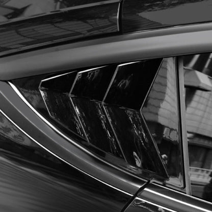 TESERY Rear Side Window Louvers Cover for Model Y | 3 Finishes | 2-Pack