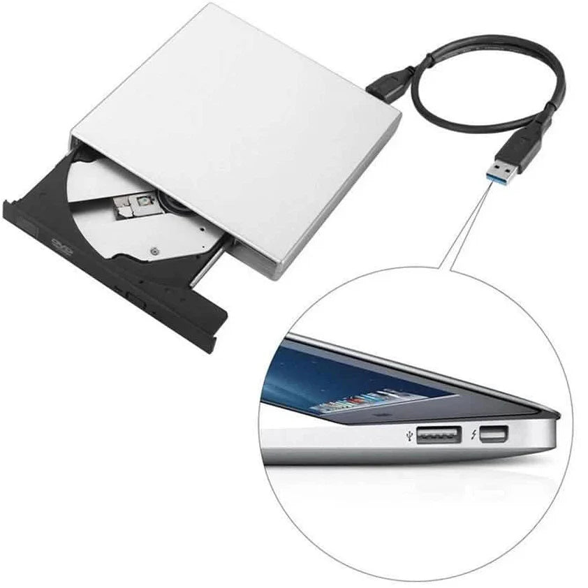 Ultra-thin External DVD RW CD Writer Drive USB 3.0