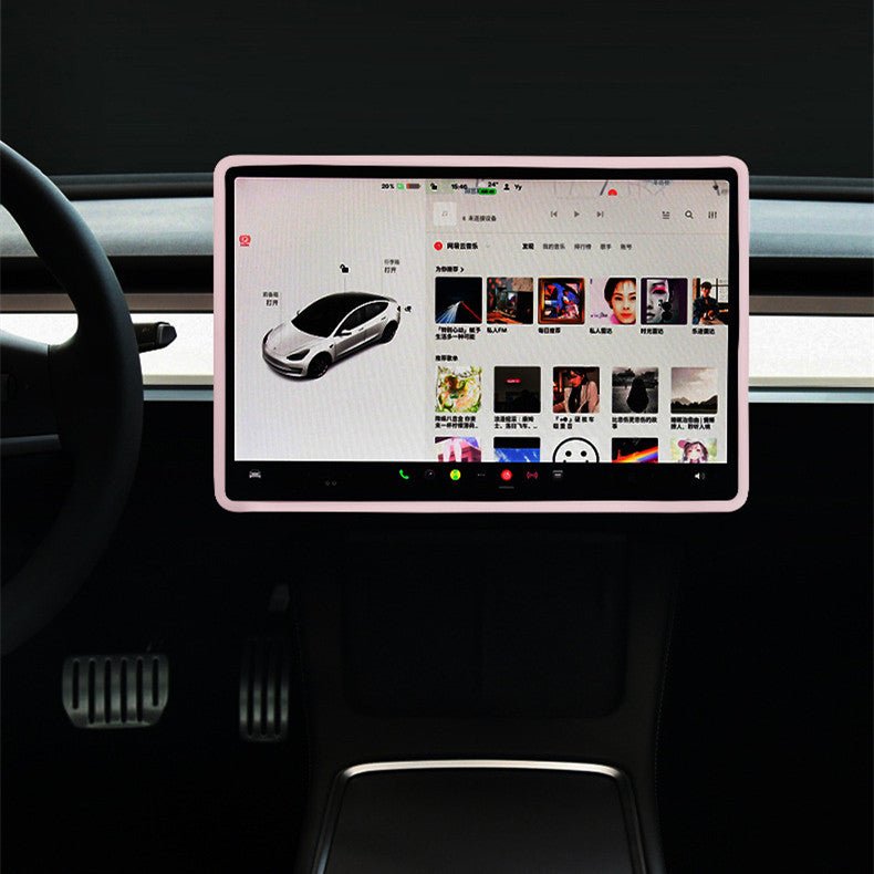 Silicone 15.4" Central Screen Protector Frame for Model 3 / Y