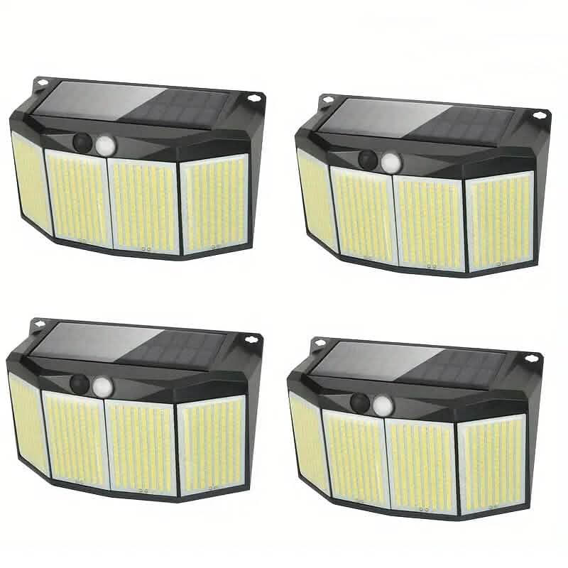 Solar Lights Outdoor 576 LED with Lights Reflector and 3 Lighting Modes