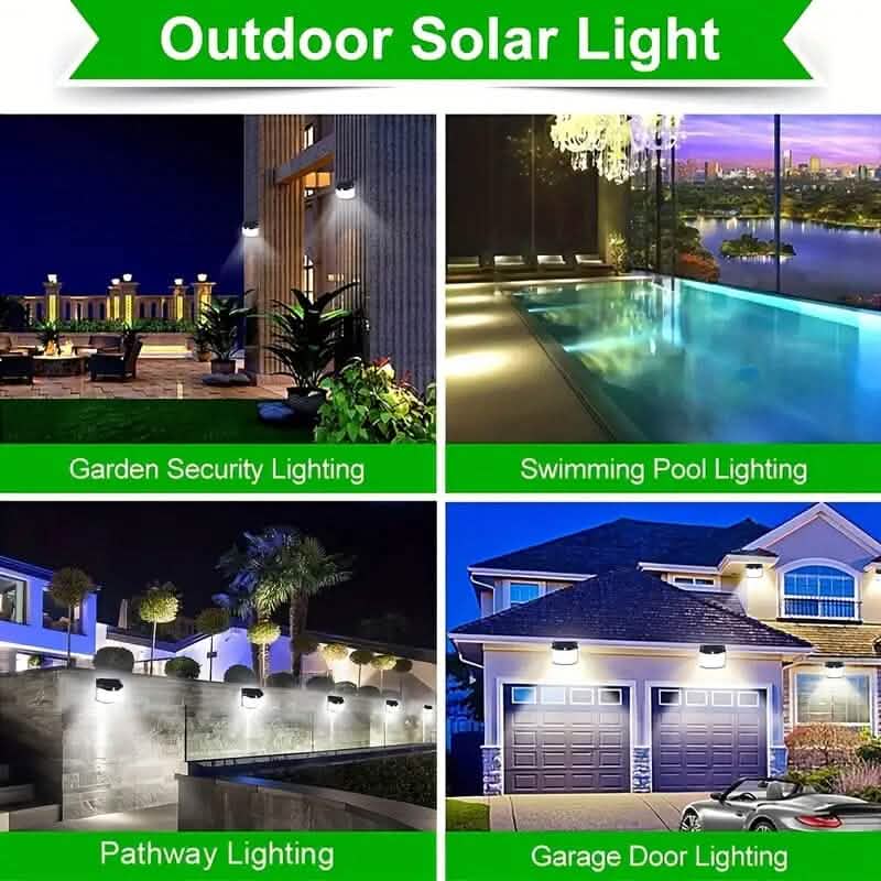Solar Lights Outdoor 576 LED with Lights Reflector and 3 Lighting Modes