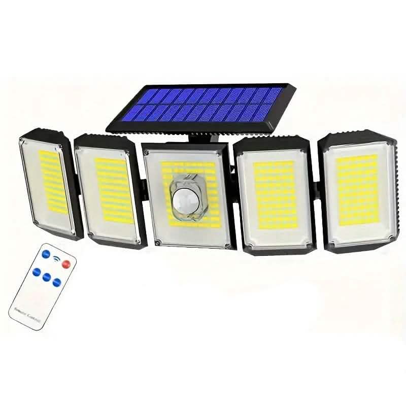 Solar Wall Light with 5 Adjustable Angle Heads