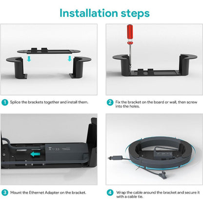 Starlink Ethernet Cable Organizer Caddy Mount for Gen 3 & 2