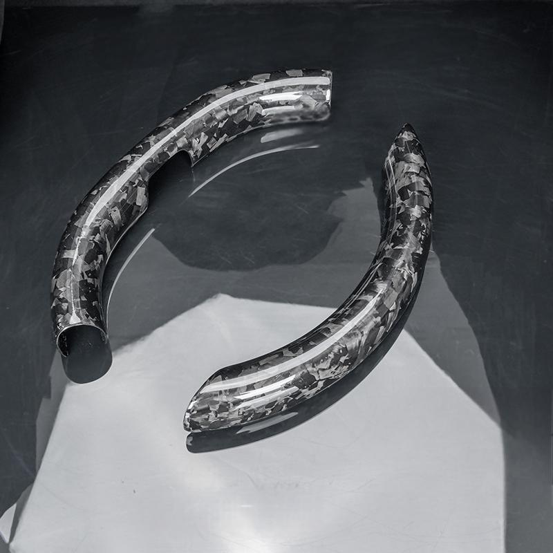 Steering Wheel Trim Covers for Model Y Juniper / Model 3 Highland | Real Dry Carbon Fiber