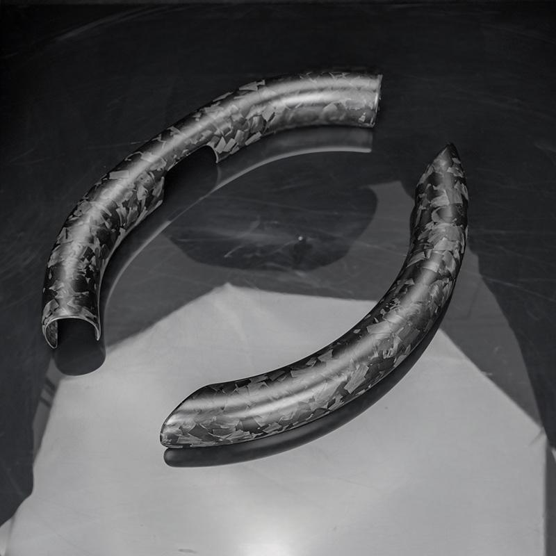 Steering Wheel Trim Covers for Model Y Juniper / Model 3 Highland | Real Dry Carbon Fiber