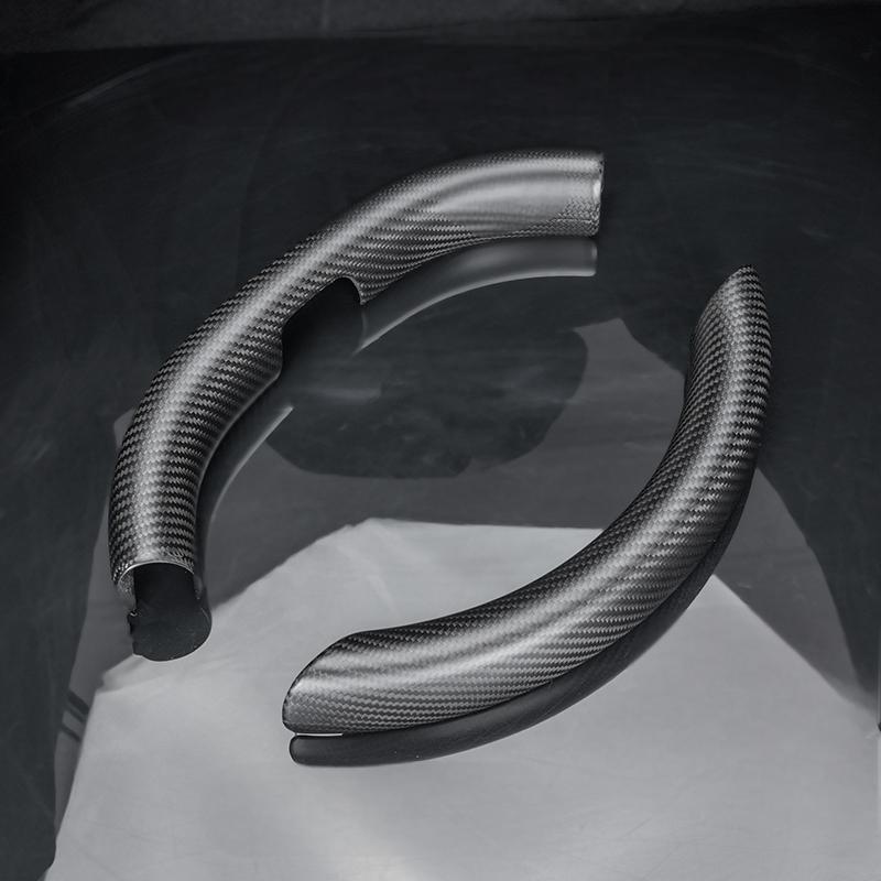 Steering Wheel Trim Covers for Model Y Juniper / Model 3 Highland | Real Dry Carbon Fiber