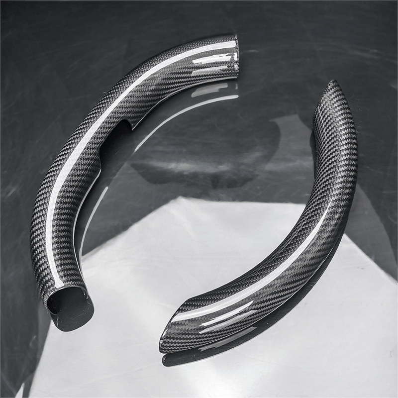 Steering Wheel Trim Covers for Model Y Juniper / Model 3 Highland | Real Dry Carbon Fiber