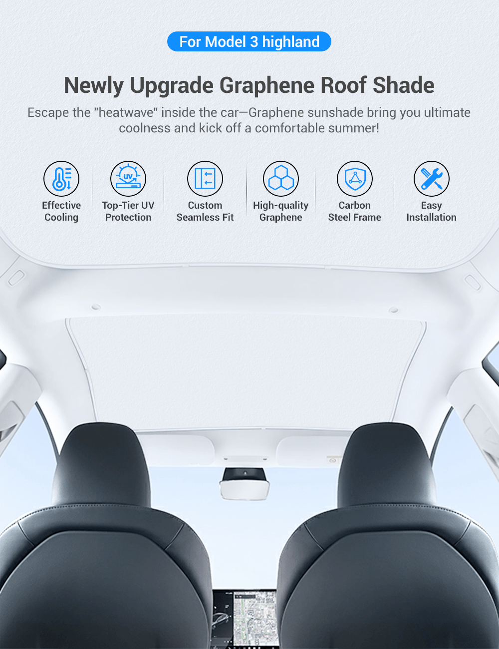 Sunshade for Tesla Model 3 | TESERY