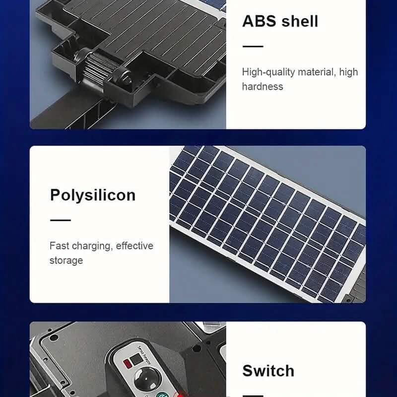 Super Bright 360 LED 3 Speed Double Row Solar Light