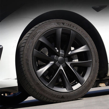 TESERY 18″ Wheel Caps S Plaid Style for Tesla Model 3 (4PCS)