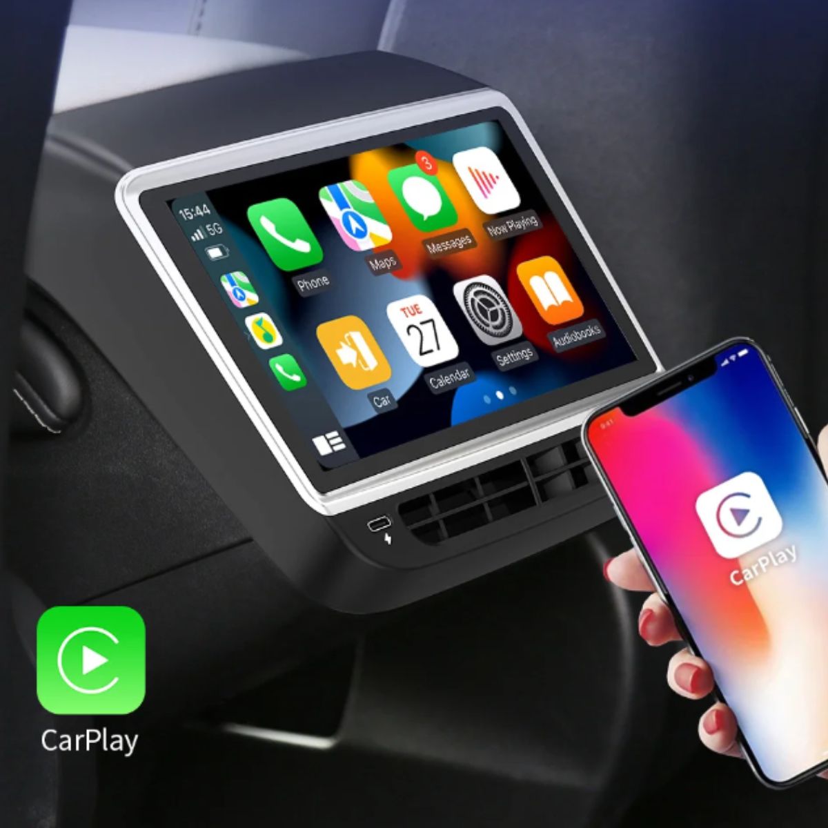 TESERY 7 Inch Rear Entertainment & Climate Control Screen for Model Y / 3