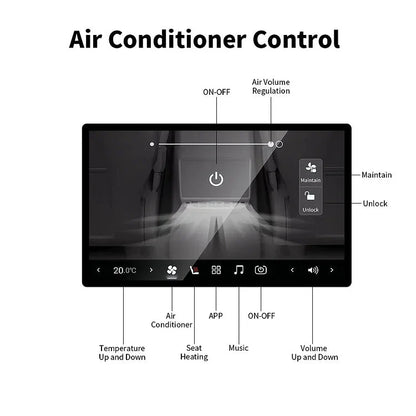 TESERY 7 Inch Rear Entertainment & Climate Control Screen for Model Y / 3