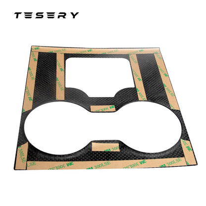 Tesla Model 3 / Y Center Console Wrap Cover  (Gen. 1 & 2 & 3) - Carbon Fiber Interior Mods