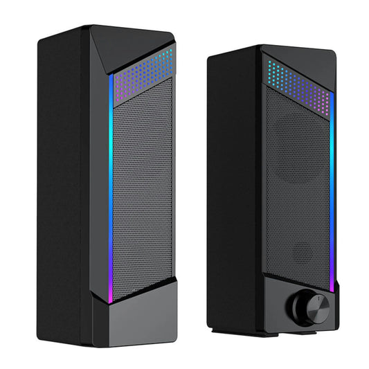 RGB USB Gaming Soundbar — 6W Stereo, LED Lights, Plug & Play