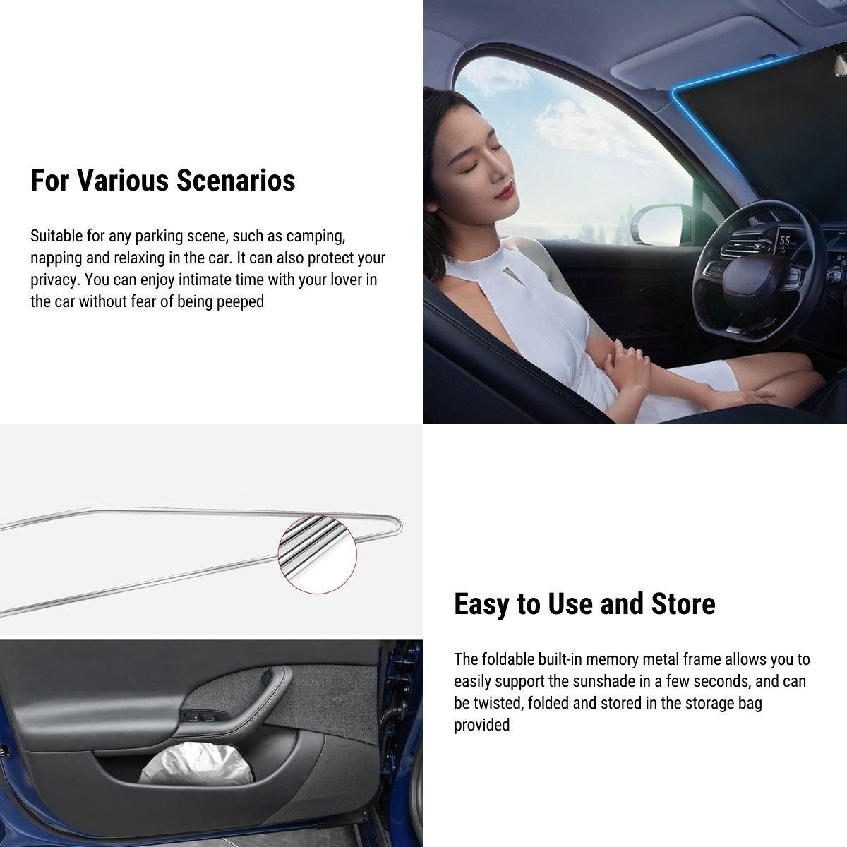 Windshield Sunshade for Tesla Model S