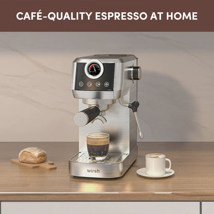 Máquina de espresso Wirsh de 20 bares — Cafetera de espresso profesional para el hogar