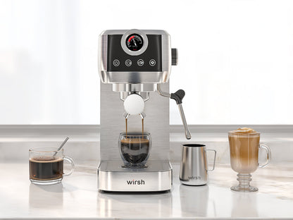 Máquina de espresso Wirsh de 20 bares — Cafetera de espresso profesional para el hogar